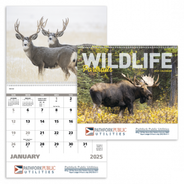 Wildlife Portraits Wall Calendar - Spiral